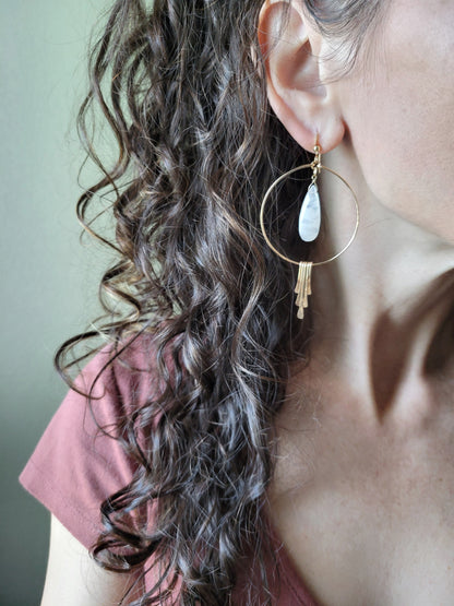 Hypnotic Moonstone Earrings