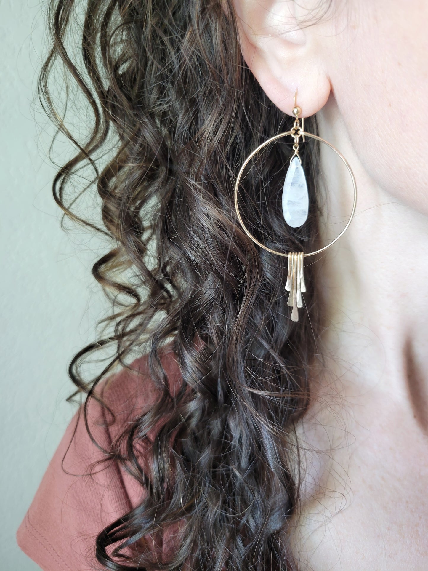 Hypnotic Moonstone Earrings