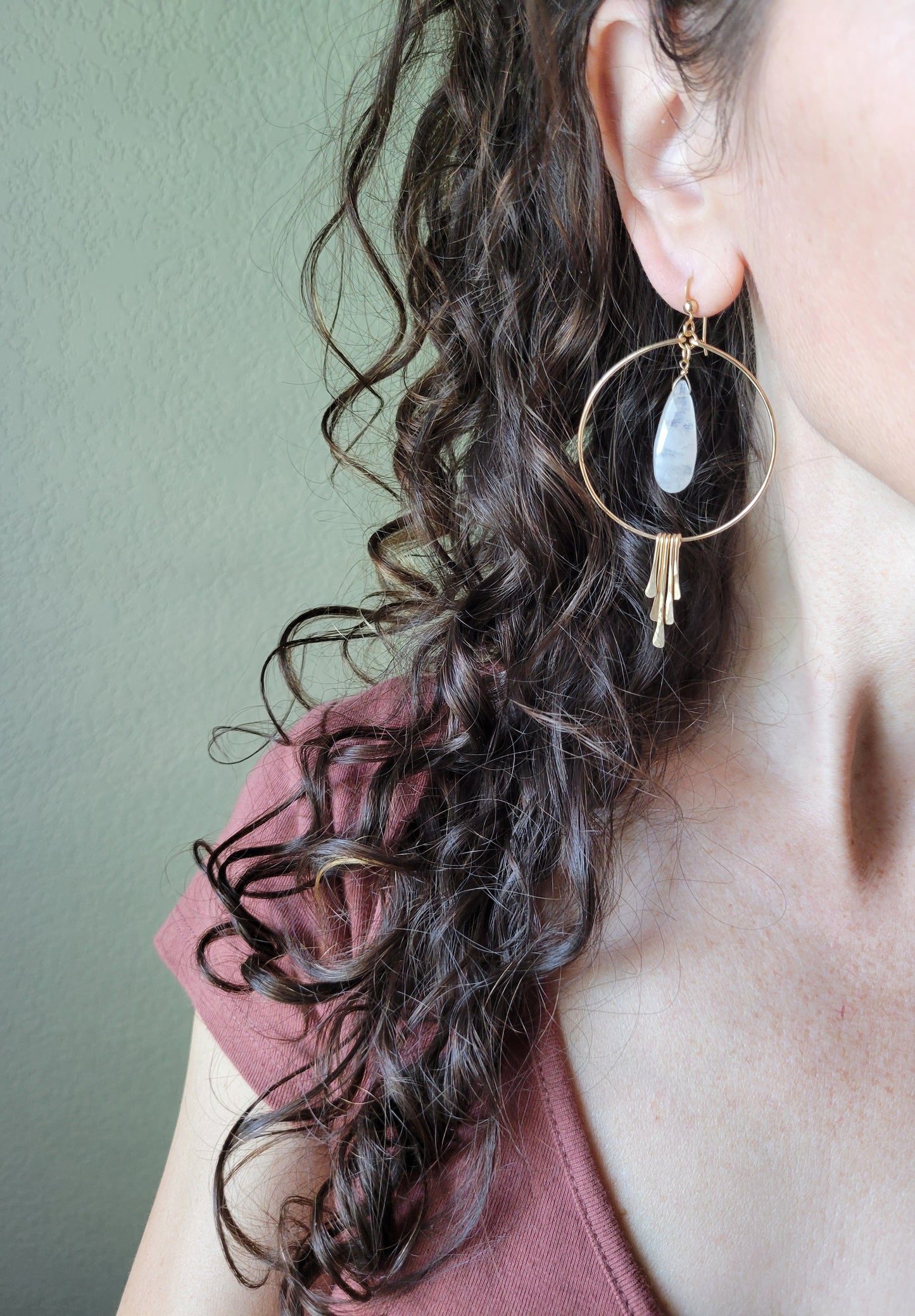 Hypnotic Moonstone Earrings