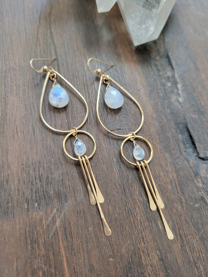 Moonstone Goddess Earrings