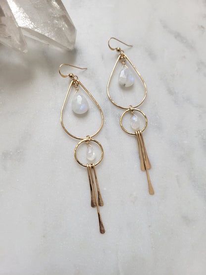 Moonstone Goddess Earrings