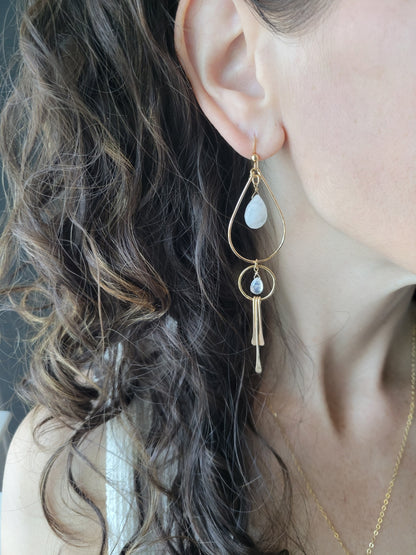 Moonstone Goddess Earrings