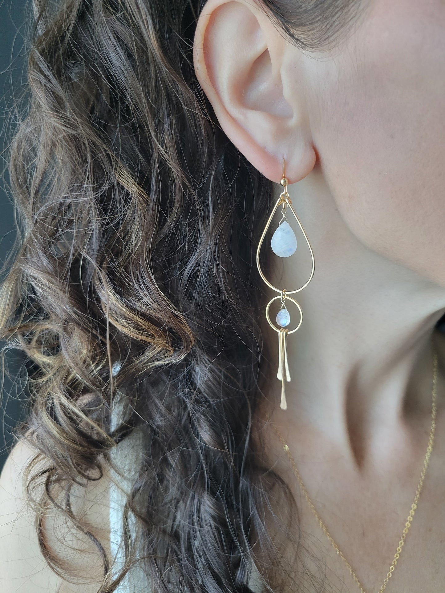 Moonstone Goddess Earrings