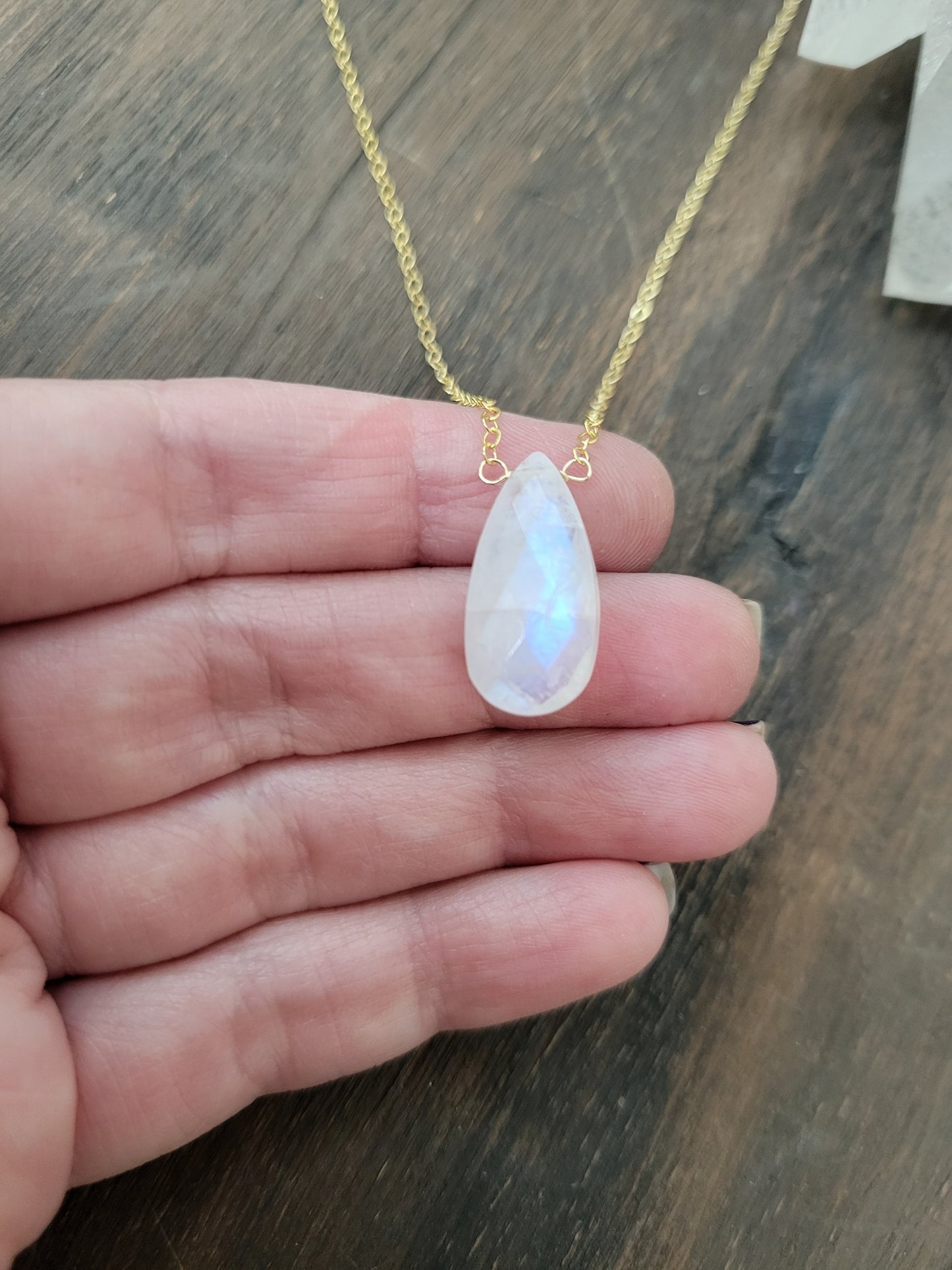 Moonstone Pendant Necklace