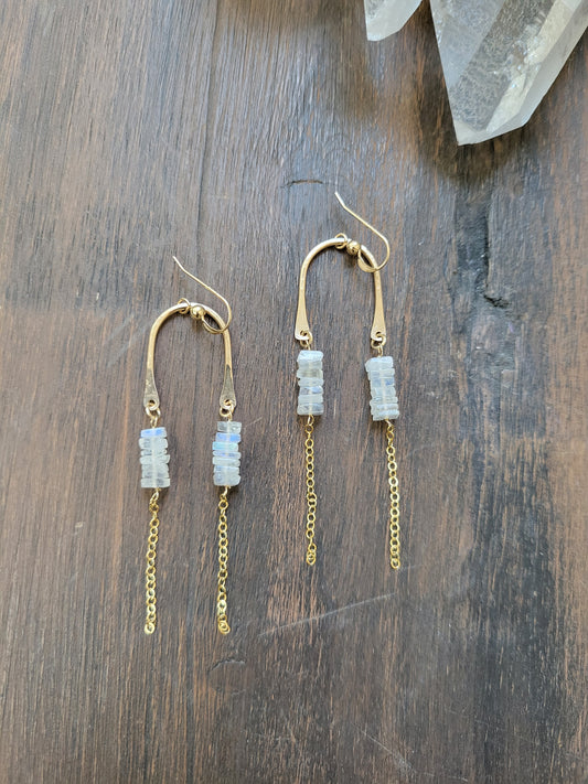 Moonstone Dangle Earrings