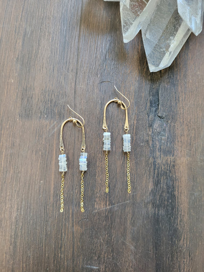 Moonstone Dangle Earrings