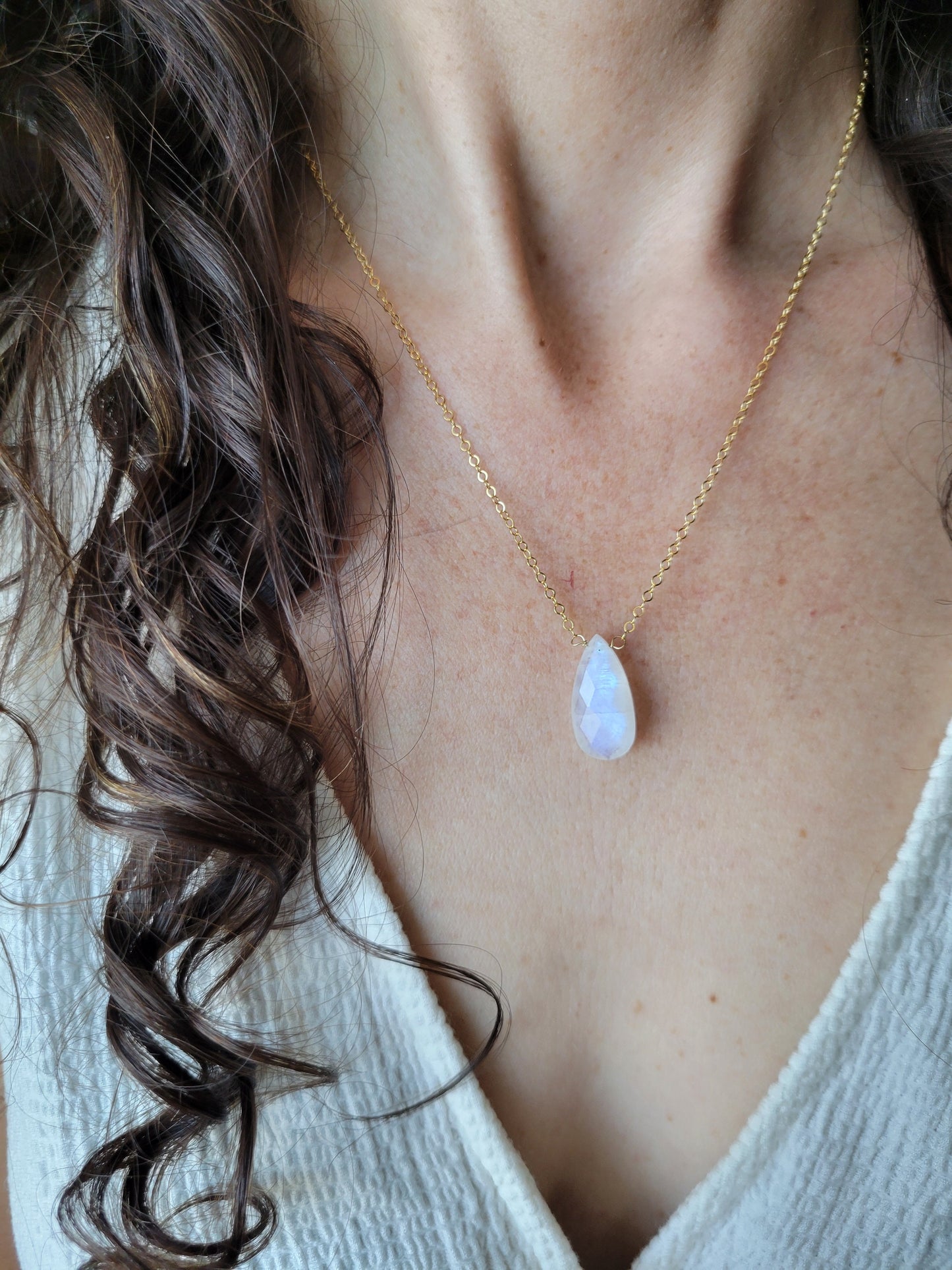 Moonstone Pendant Necklace