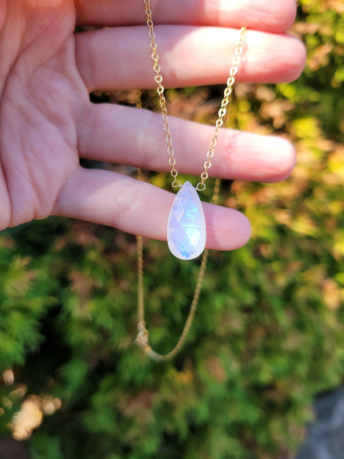 Moonstone Pendant Necklace