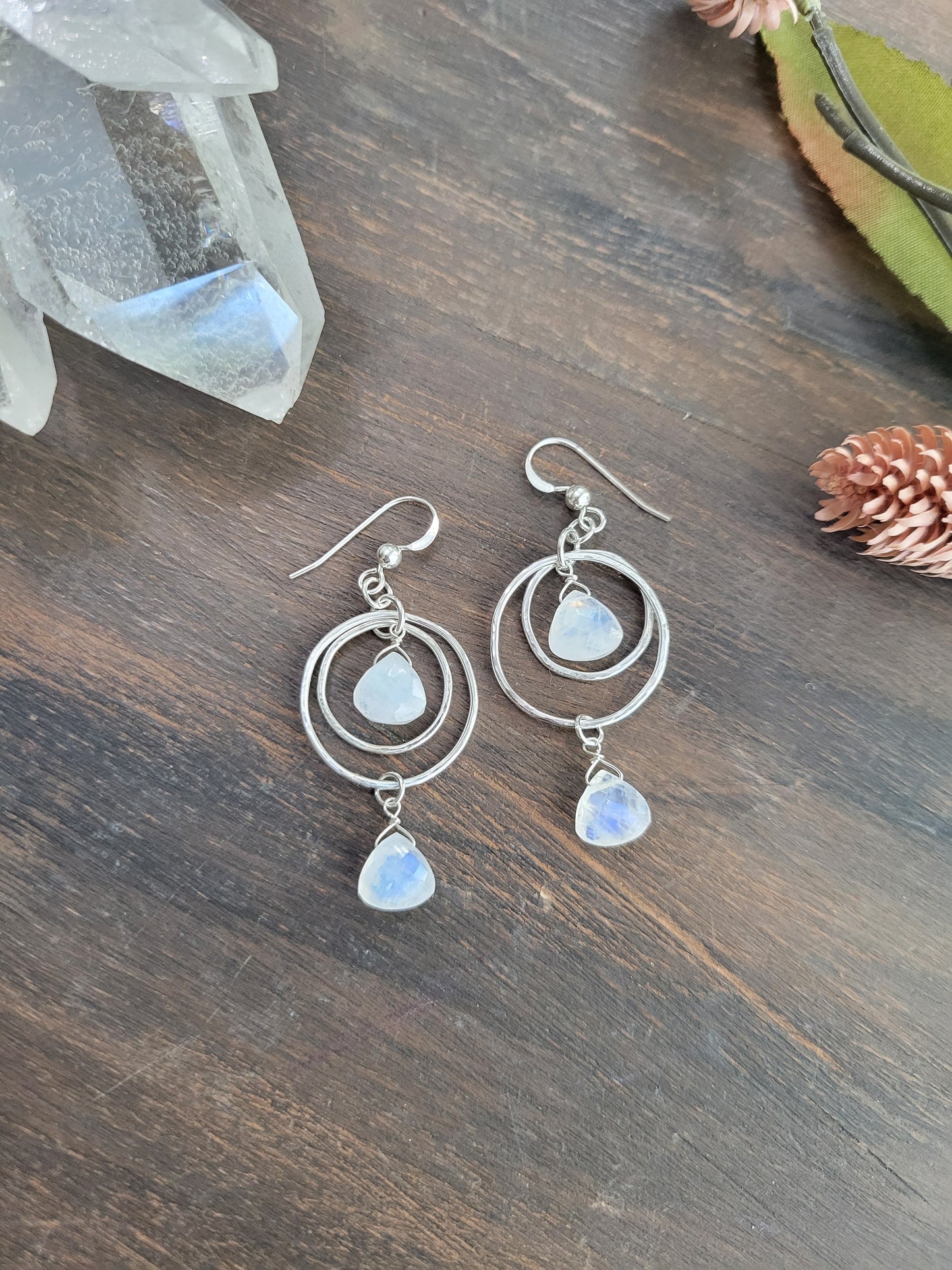 Full Moon-Stone Earrings