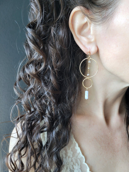 Snow Crystal Earrings