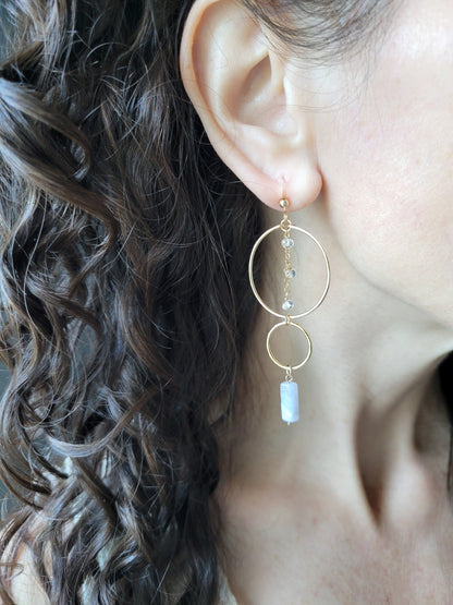 Snow Crystal Earrings
