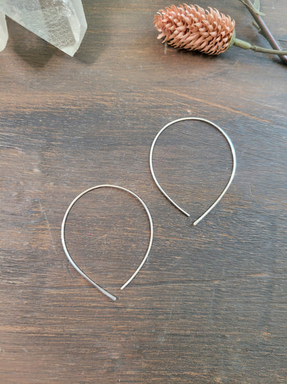 Pull Through Open Circle Earrings