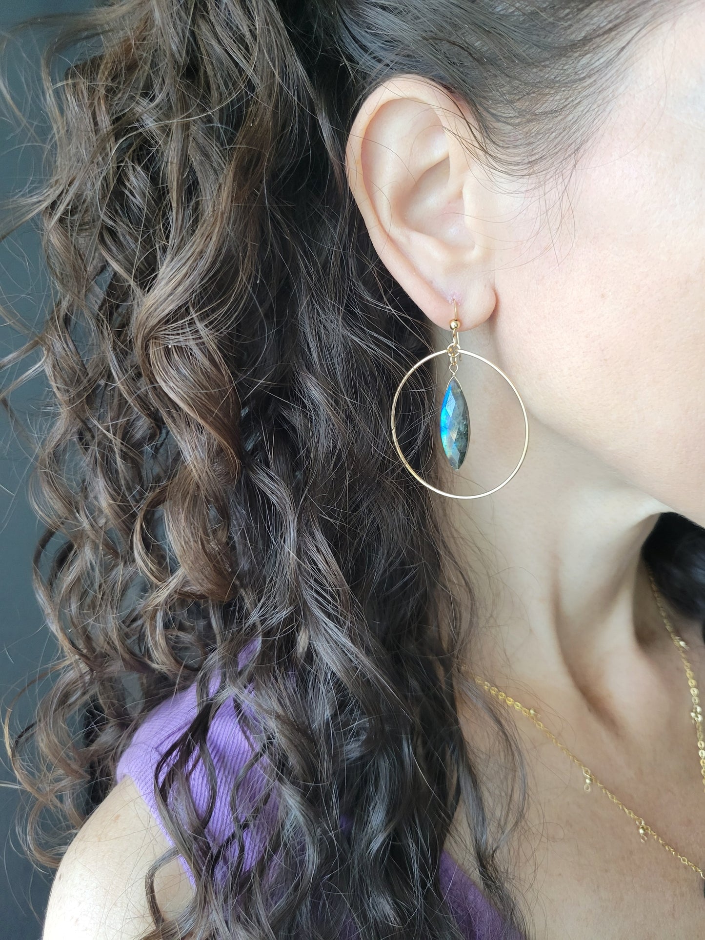 Feline Hoop Earrings