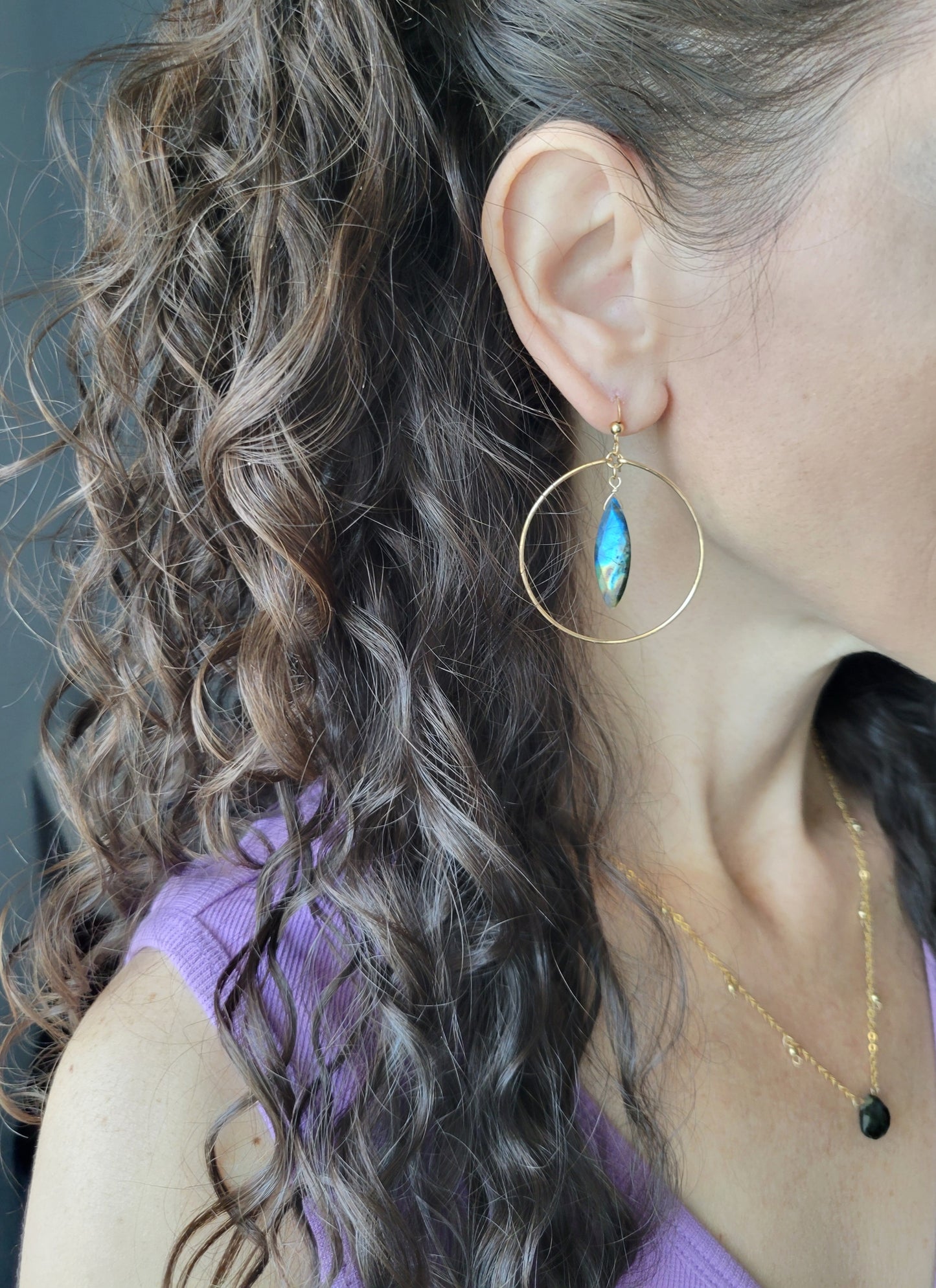 Feline Hoop Earrings