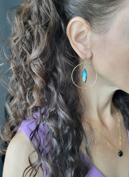 Feline Hoop Earrings