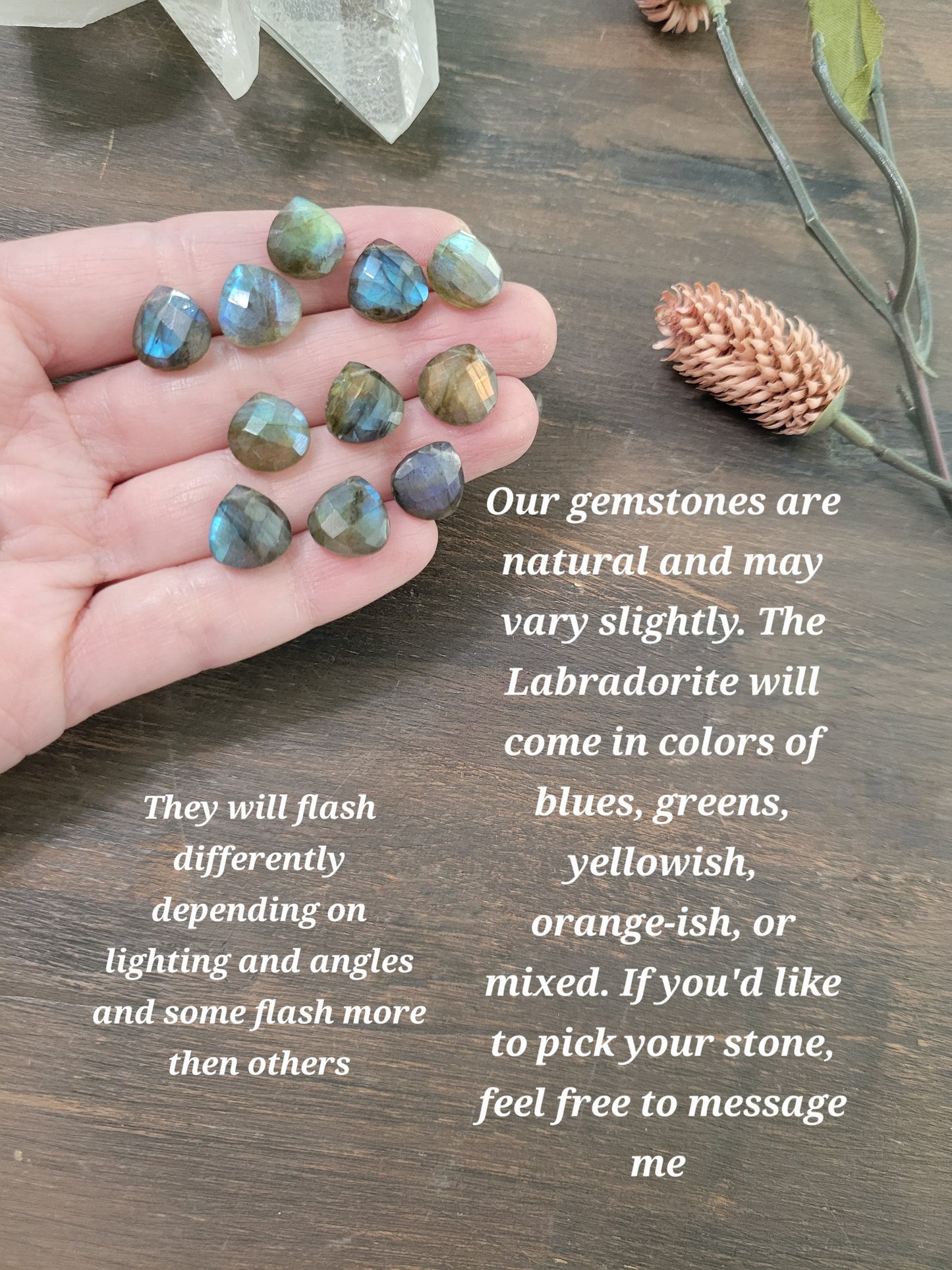 Labradorite Dew Drop Necklace