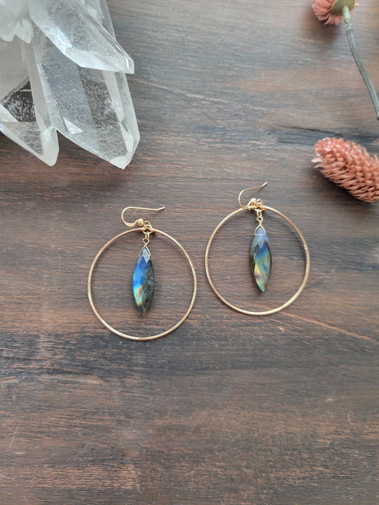 Feline Hoop Earrings