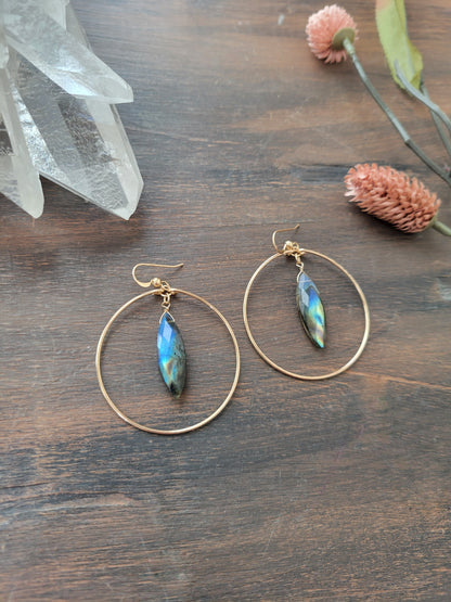 Feline Hoop Earrings