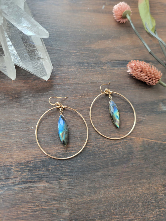 Feline Hoop Earrings