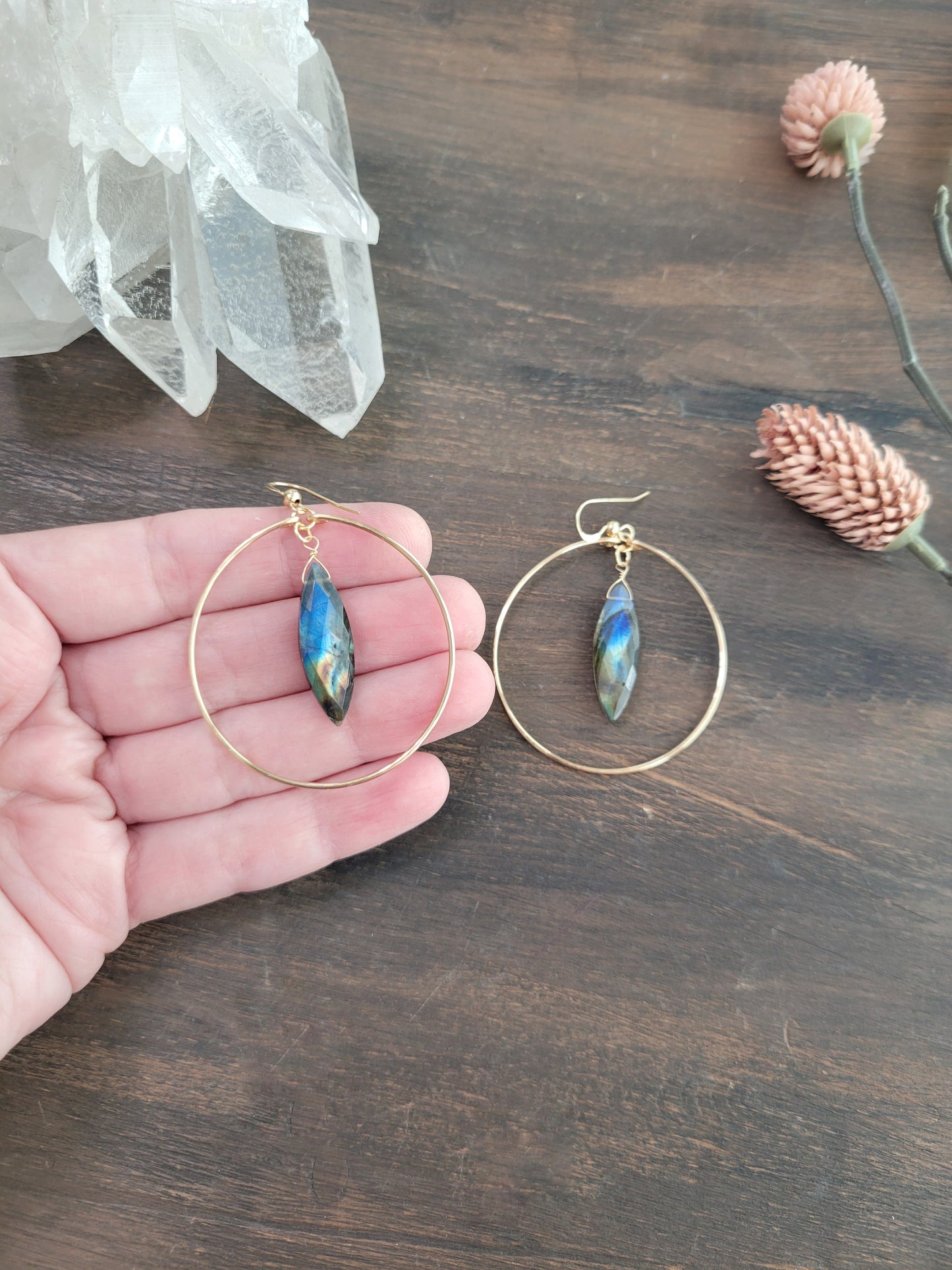 Feline Hoop Earrings