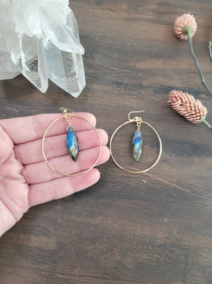Feline Hoop Earrings