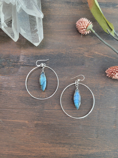 Feline Hoop Earrings