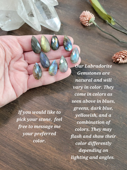 Labradorite Long Dainty Necklace