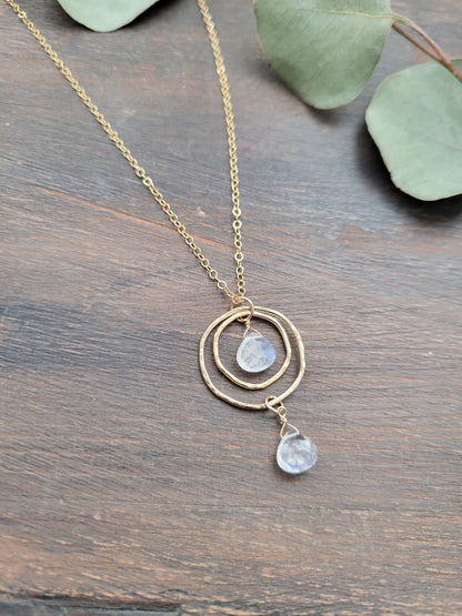 Full Moon-Stone Necklace