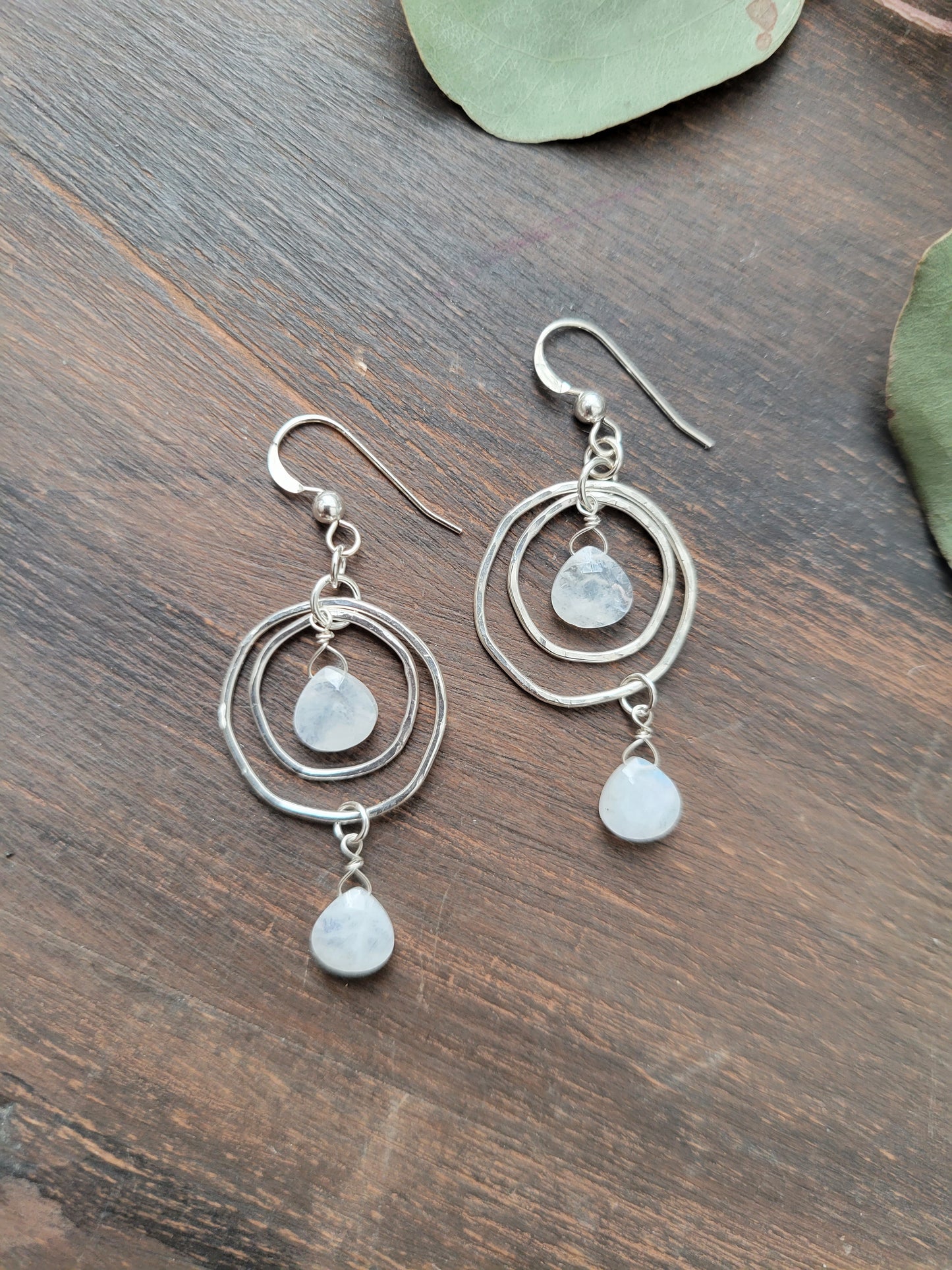 Full Moon-Stone Earrings