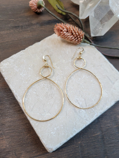 Double Curve Hoop Earrings