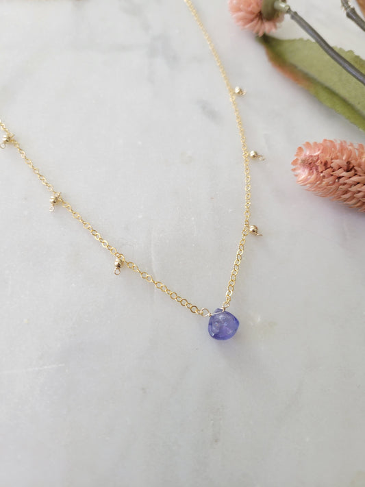 Dainty Tanzanite Necklace