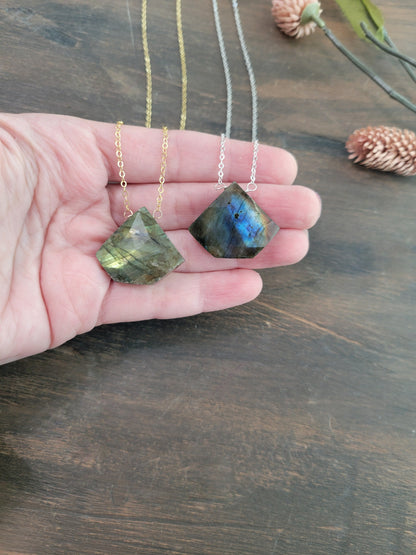 Labradorite Statement Necklace