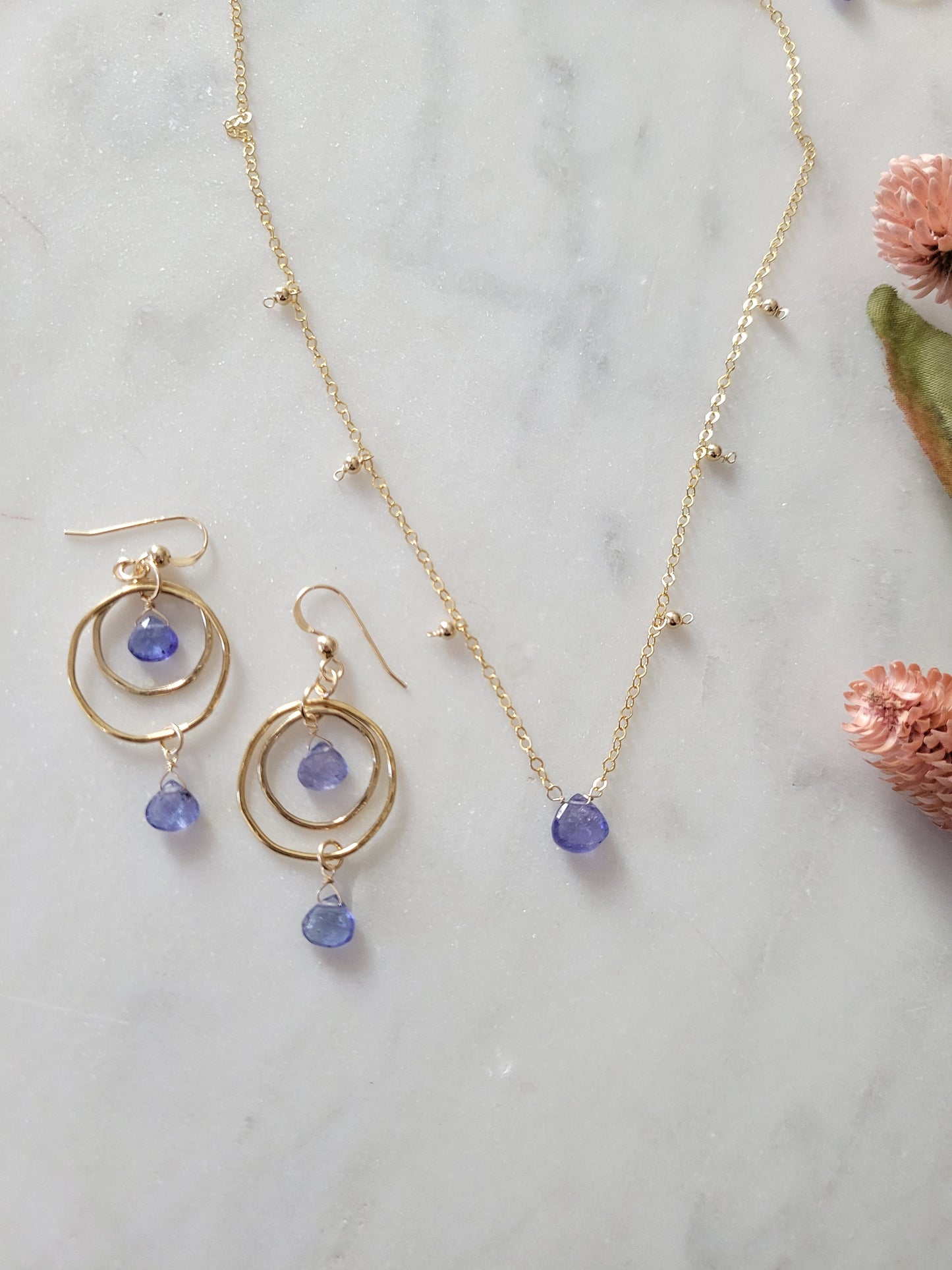 Tanzanite Dangle Earrings