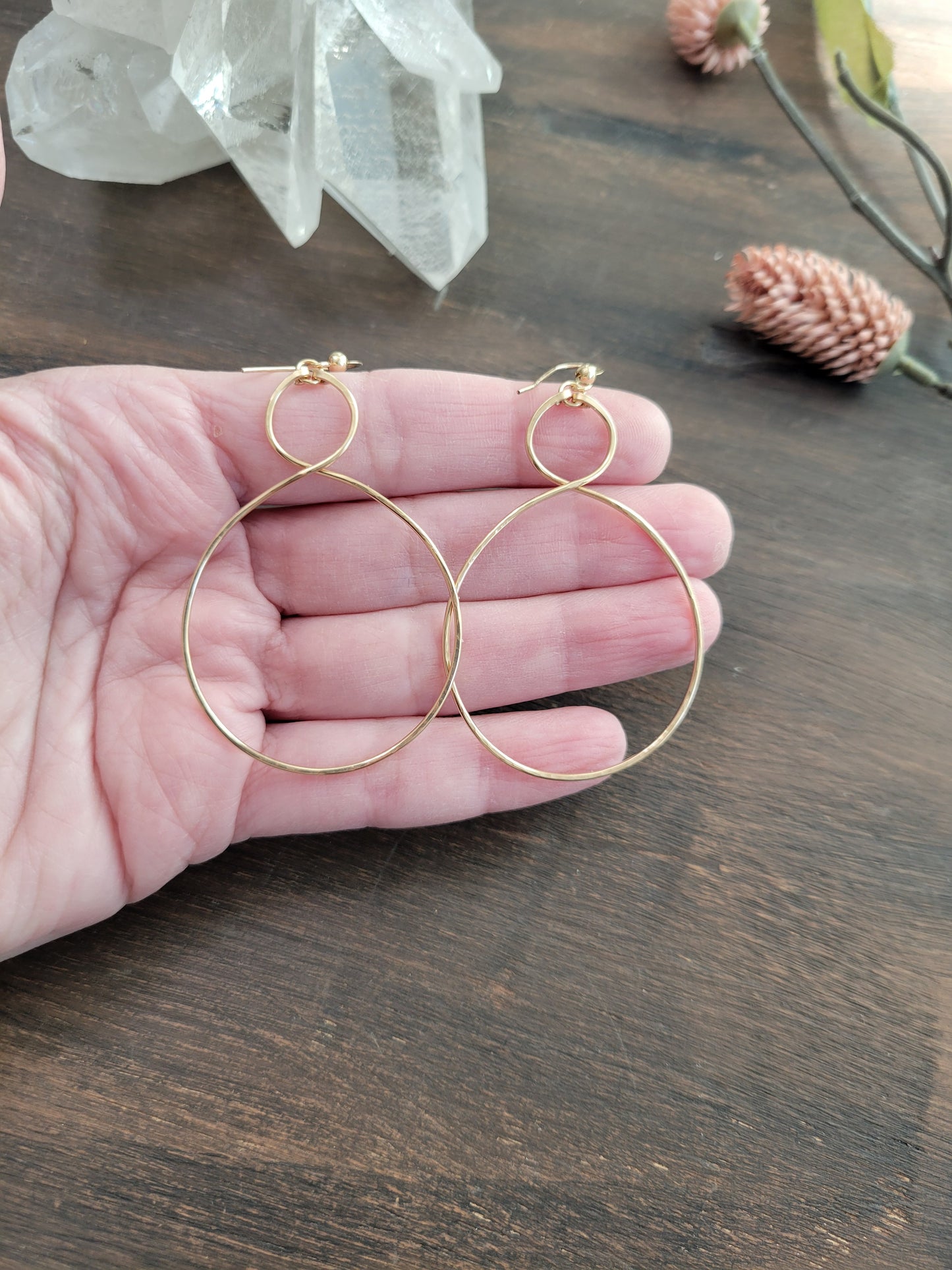 Double Curve Hoop Earrings