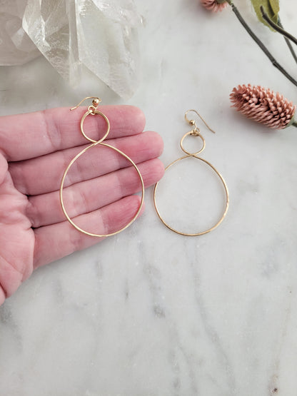 Double Curve Hoop Earrings