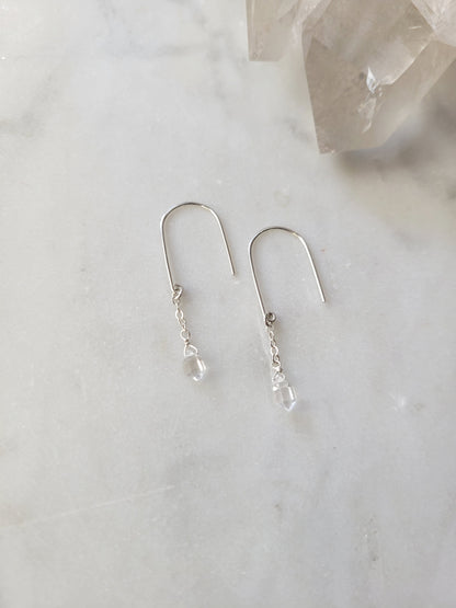 Herkimer Diamond Dangle Earrings