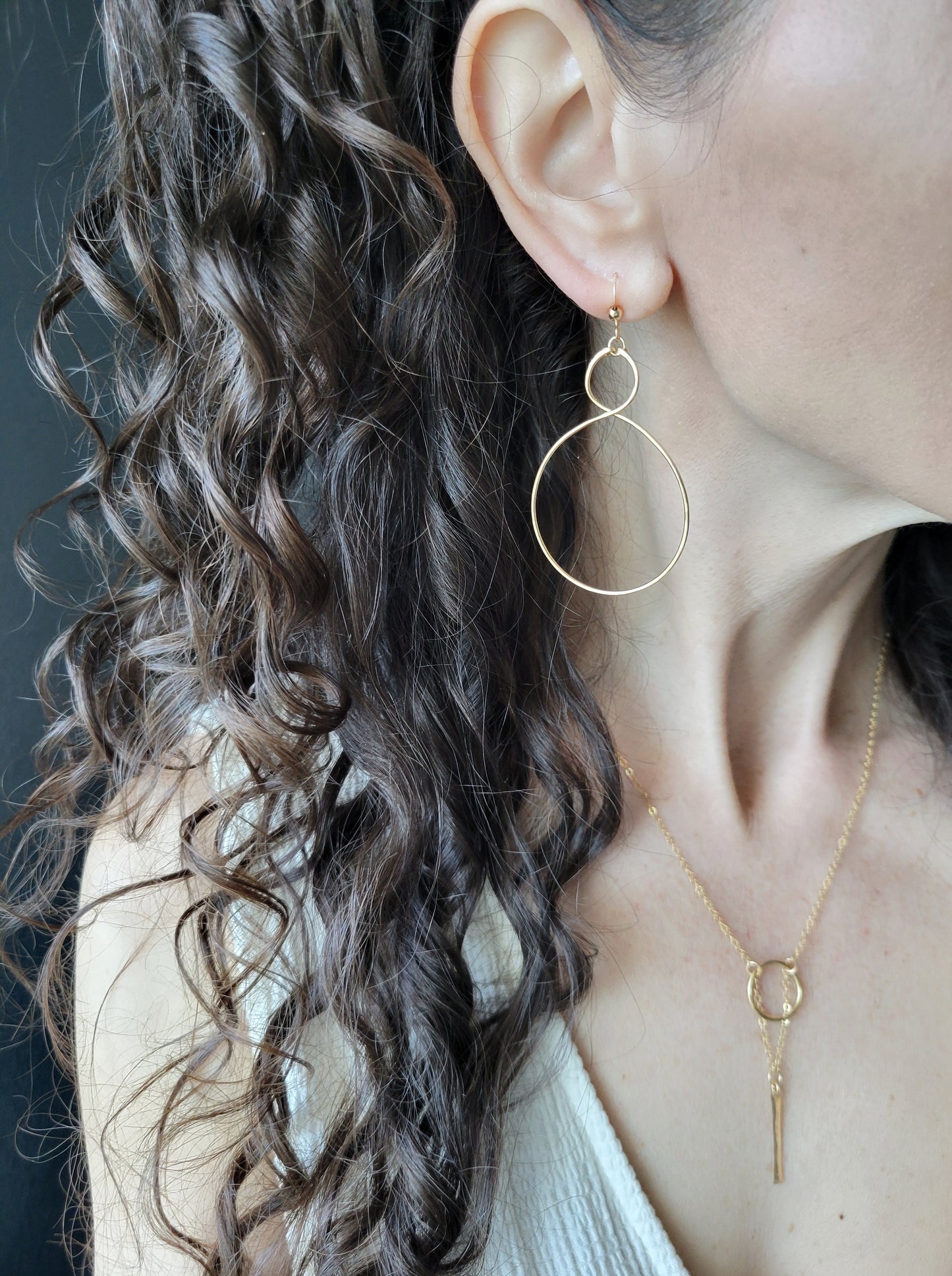 Double Curve Hoop Earrings