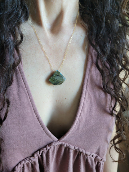 Labradorite Statement Necklace