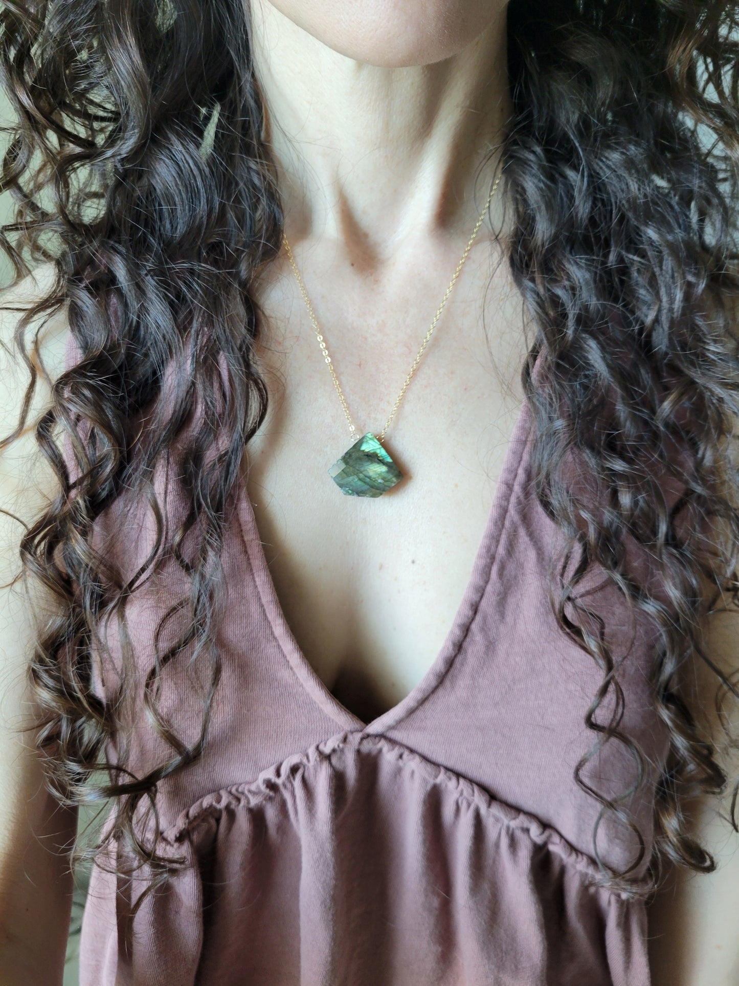 Labradorite Statement Necklace