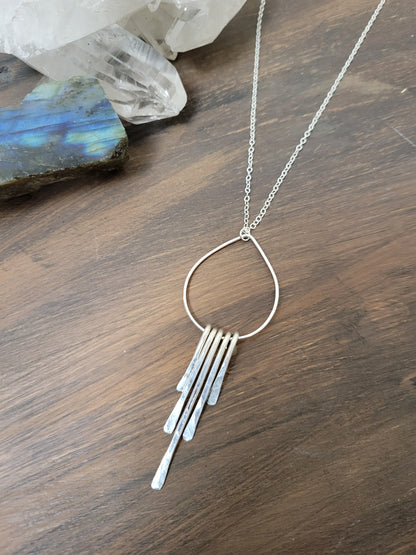 Long Drop Fringe Necklace