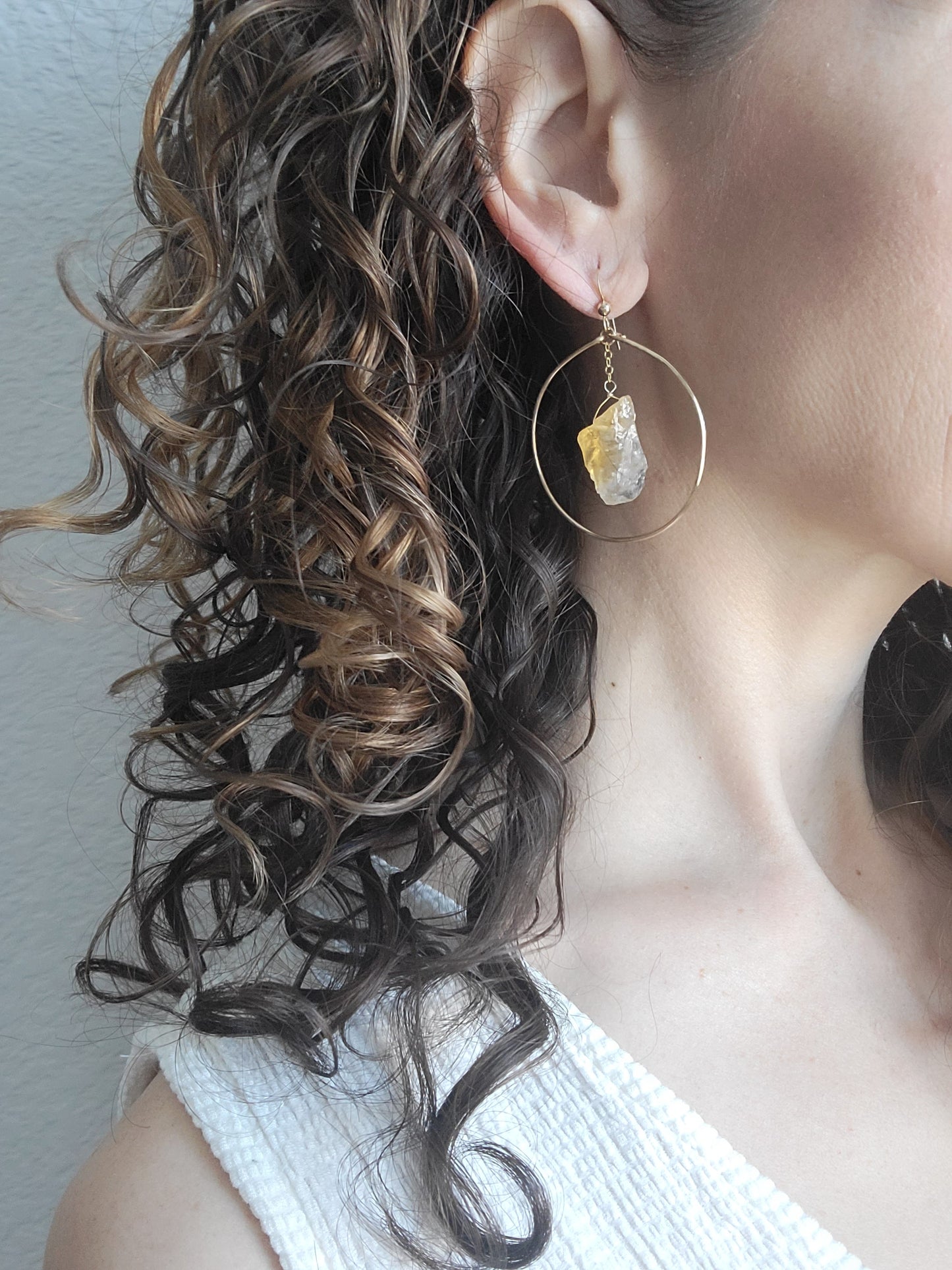 Sunshine Hoop Earrings