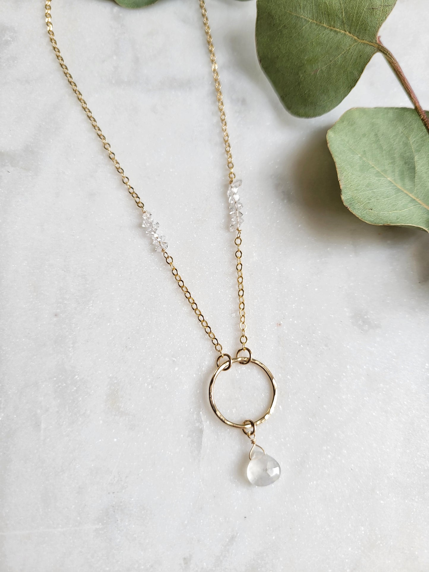 Nova Necklace in Moonstone