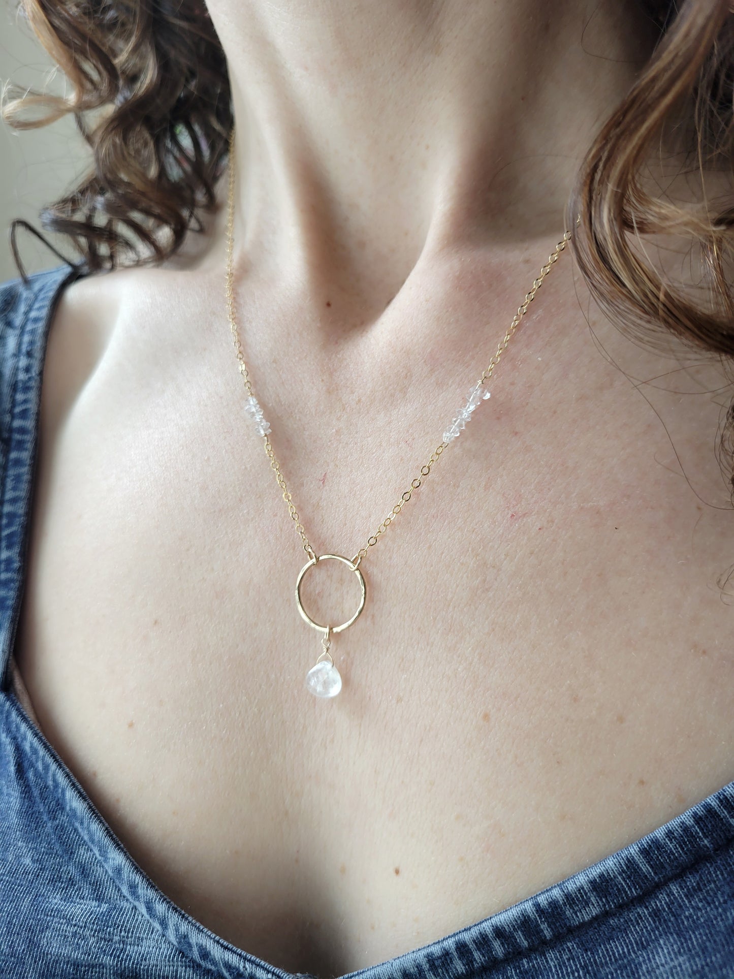 Nova Necklace in Moonstone