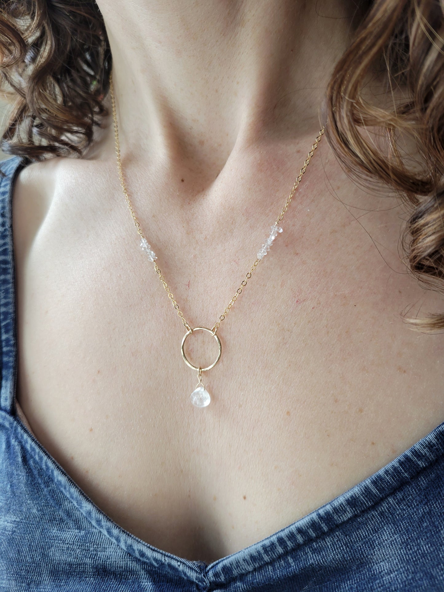 Nova Necklace in Moonstone