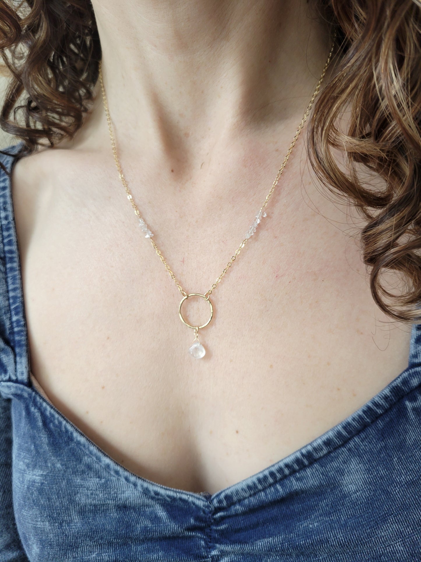 Nova Necklace in Moonstone