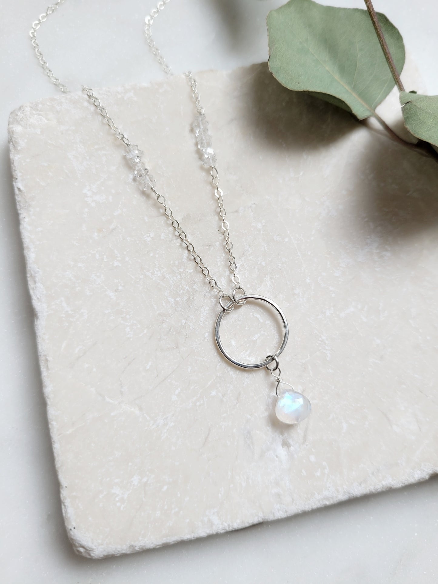 Nova Necklace in Moonstone