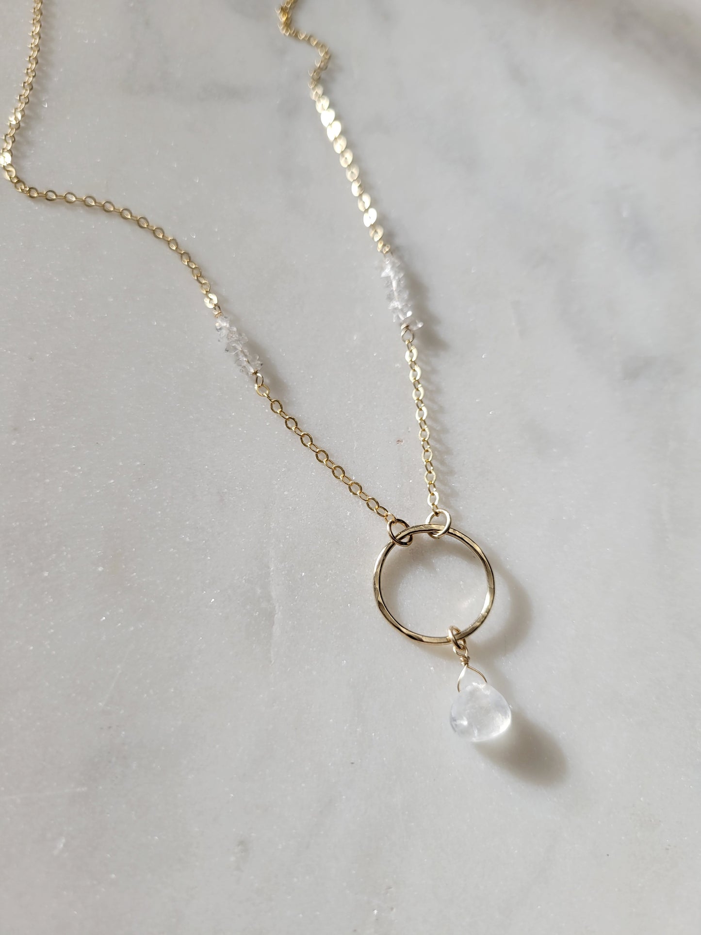 Nova Necklace in Moonstone