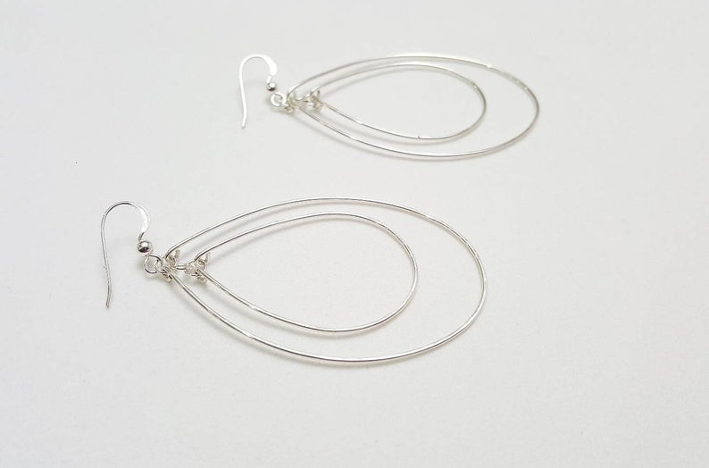 Large Double Oval Earrings