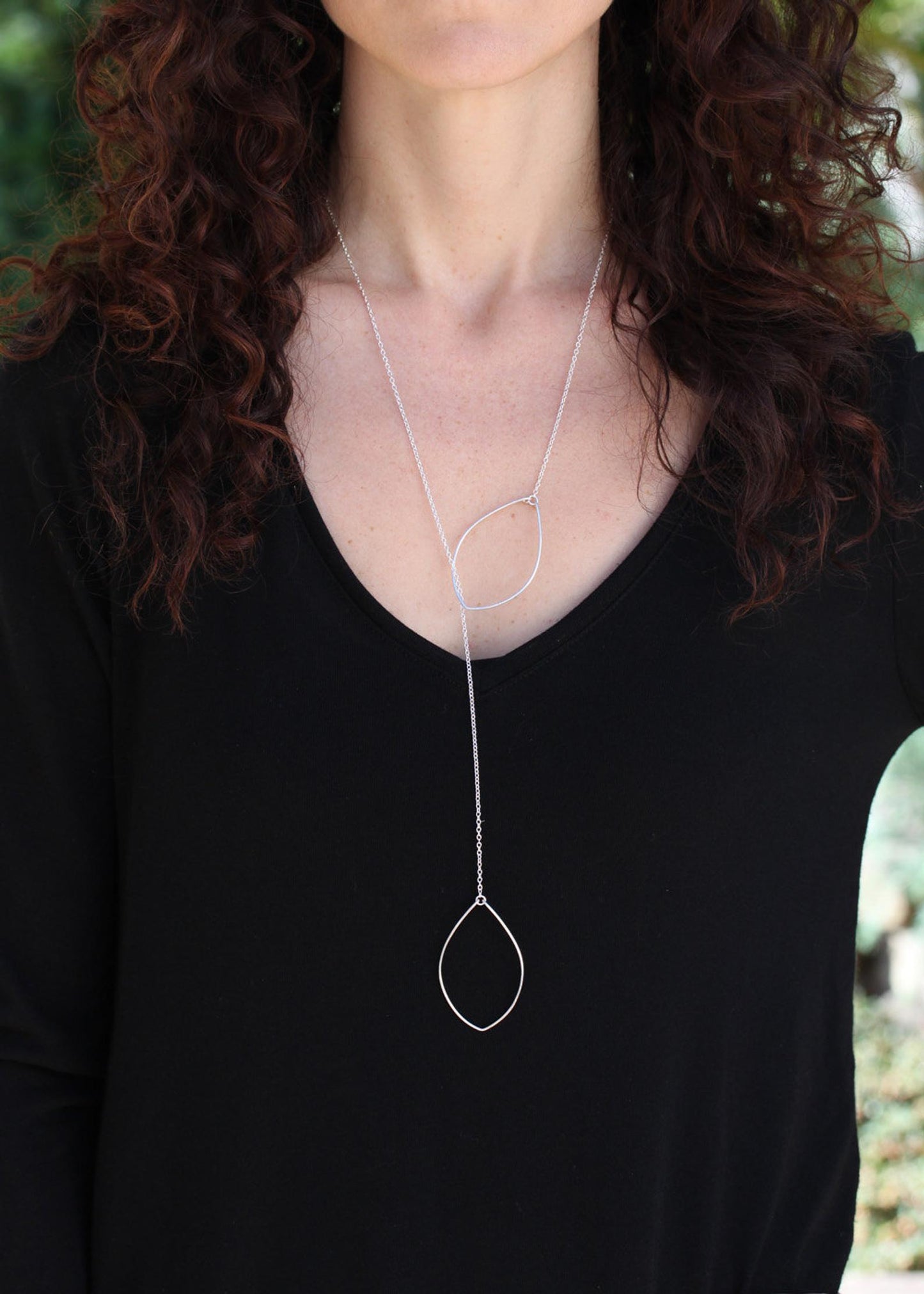 Leaf Lariat Necklace