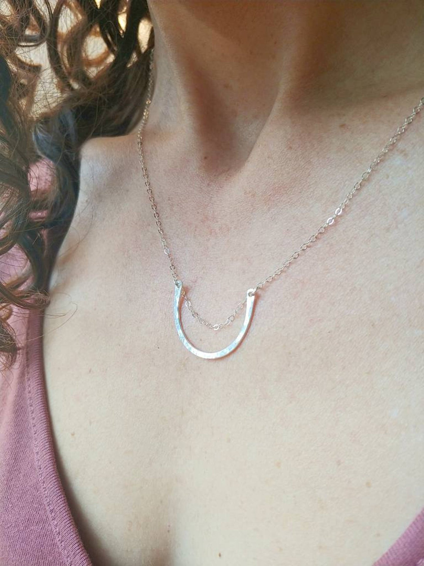 Small Curved Bar Necklace